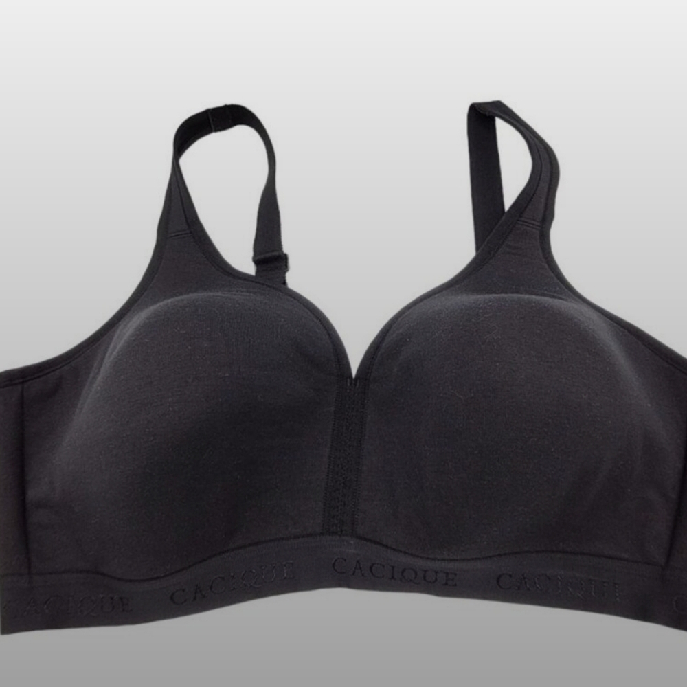 Black Cacique Bra 44D - No-Wire